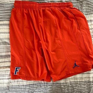 Orange Jordan Gators Basketball Shorts